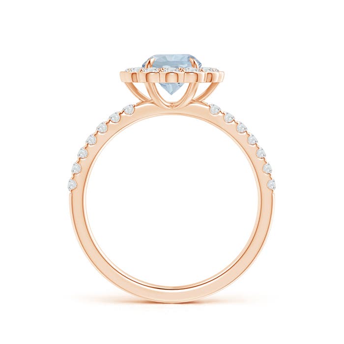 A - Aquamarine / 1.24 CT / 14 KT Rose Gold