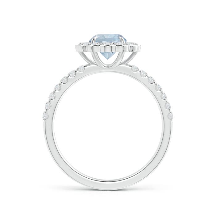 A - Aquamarine / 1.24 CT / 14 KT White Gold