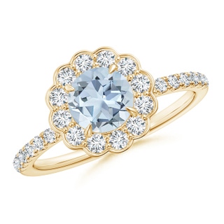 Round A Aquamarine