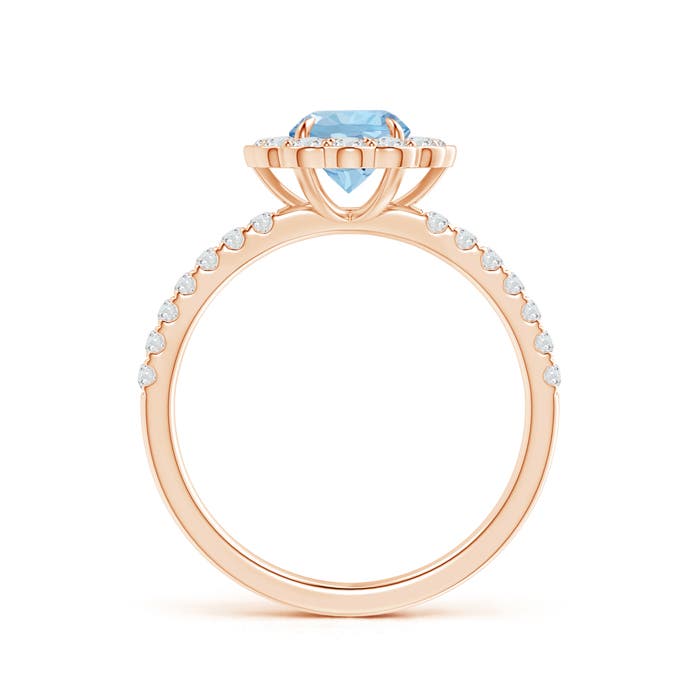 AAA - Aquamarine / 1.24 CT / 14 KT Rose Gold