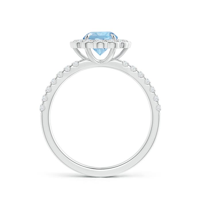 AAA - Aquamarine / 1.24 CT / 14 KT White Gold