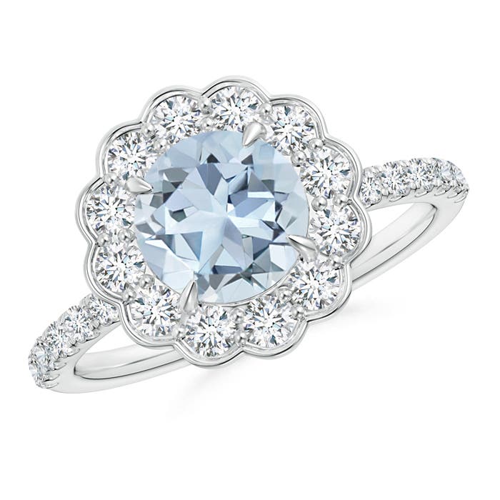 A - Aquamarine / 1.78 CT / 14 KT White Gold