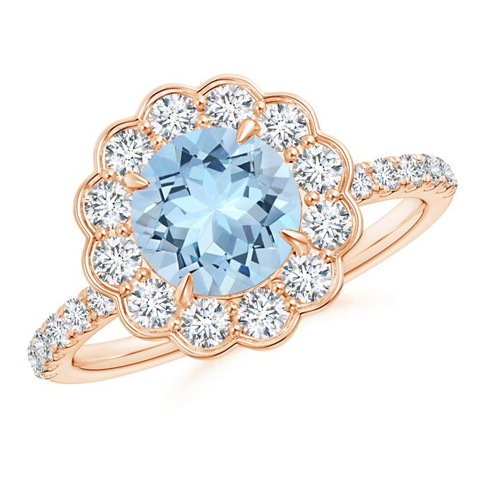 AAA - Aquamarine / 1.78 CT / 14 KT Rose Gold