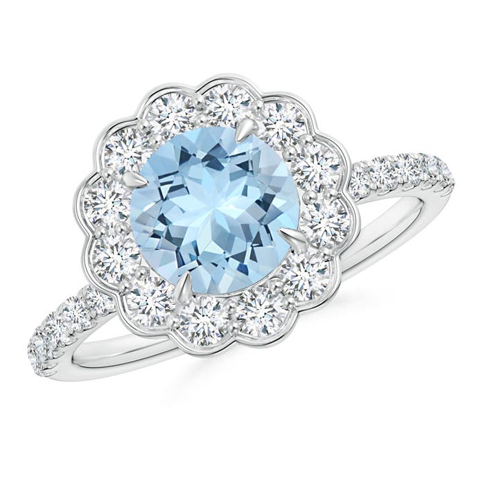 AAA - Aquamarine / 1.78 CT / 14 KT White Gold