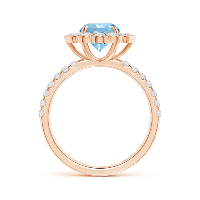 AAAA - Aquamarine / 1.78 CT / 14 KT Rose Gold