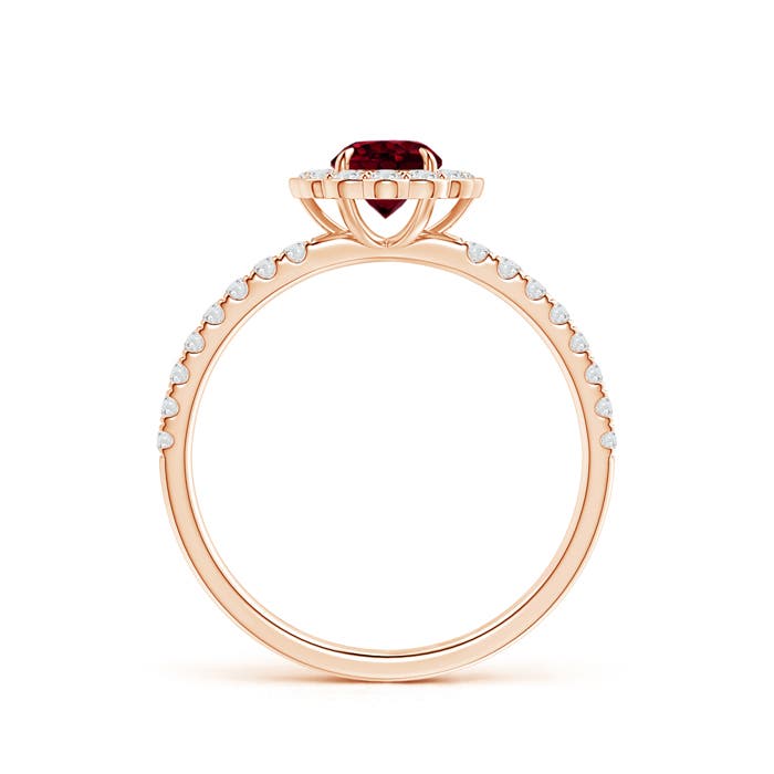 A - Garnet / 0.9 CT / 14 KT Rose Gold