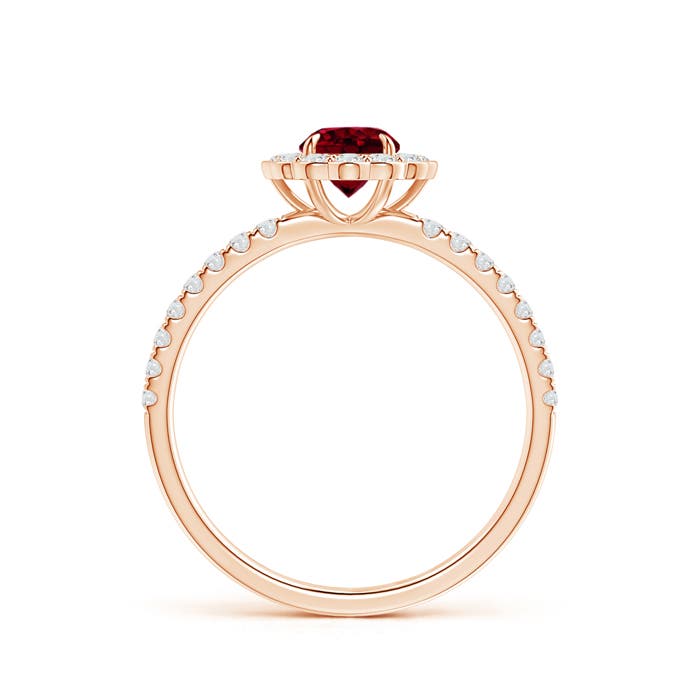 AA - Garnet / 0.9 CT / 14 KT Rose Gold