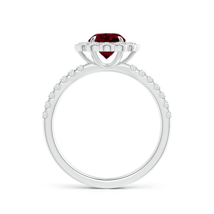 A - Garnet / 1.52 CT / 14 KT White Gold