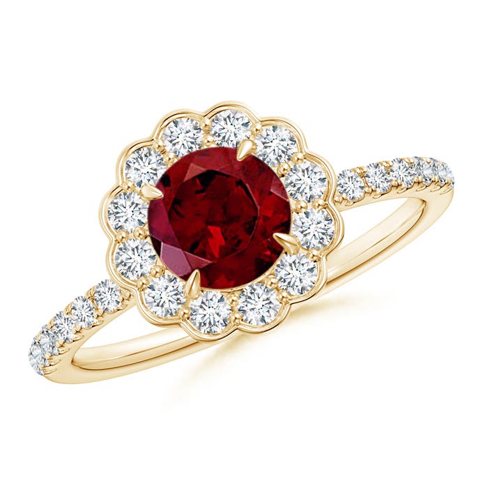 AAA - Garnet / 1.52 CT / 14 KT Yellow Gold