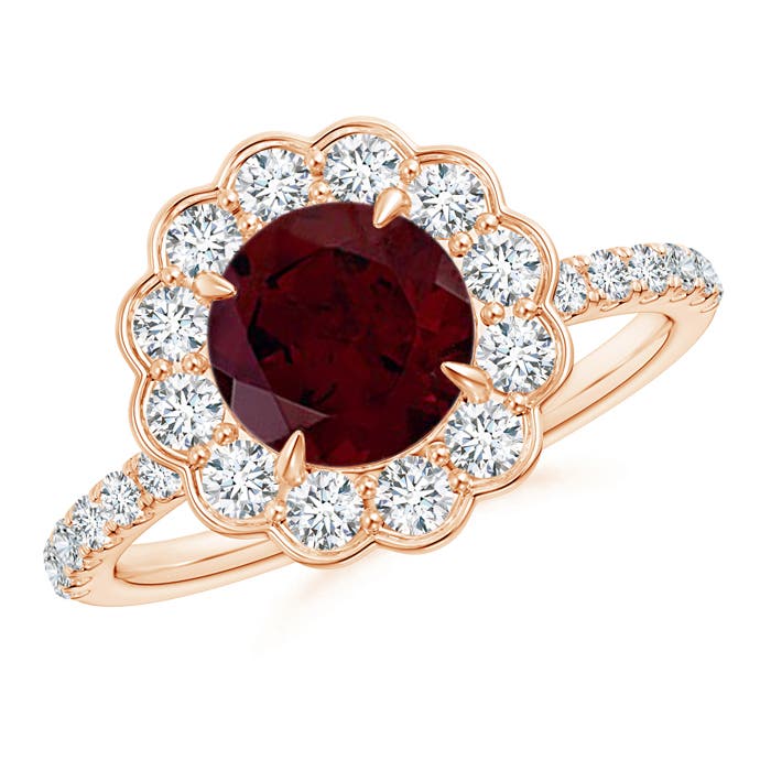 A - Garnet / 2.16 CT / 14 KT Rose Gold