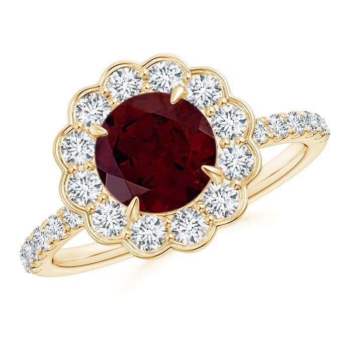 A - Garnet / 2.16 CT / 14 KT Yellow Gold