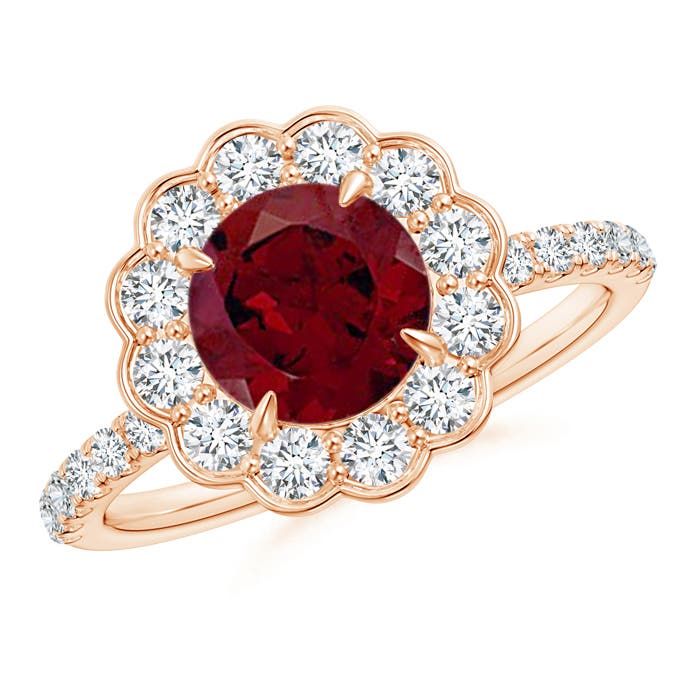 AA - Garnet / 2.16 CT / 14 KT Rose Gold