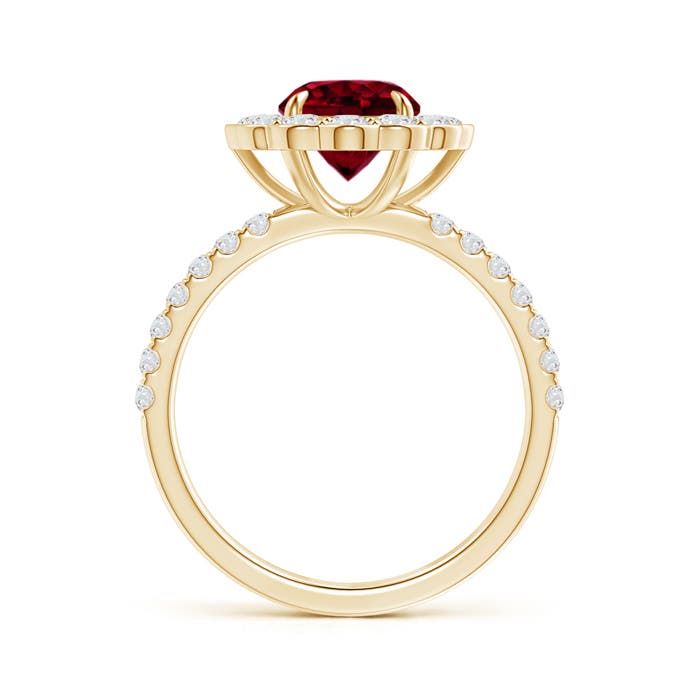 AA - Garnet / 2.16 CT / 14 KT Yellow Gold