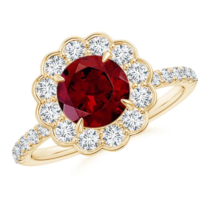 AAA - Garnet / 2.16 CT / 14 KT Yellow Gold