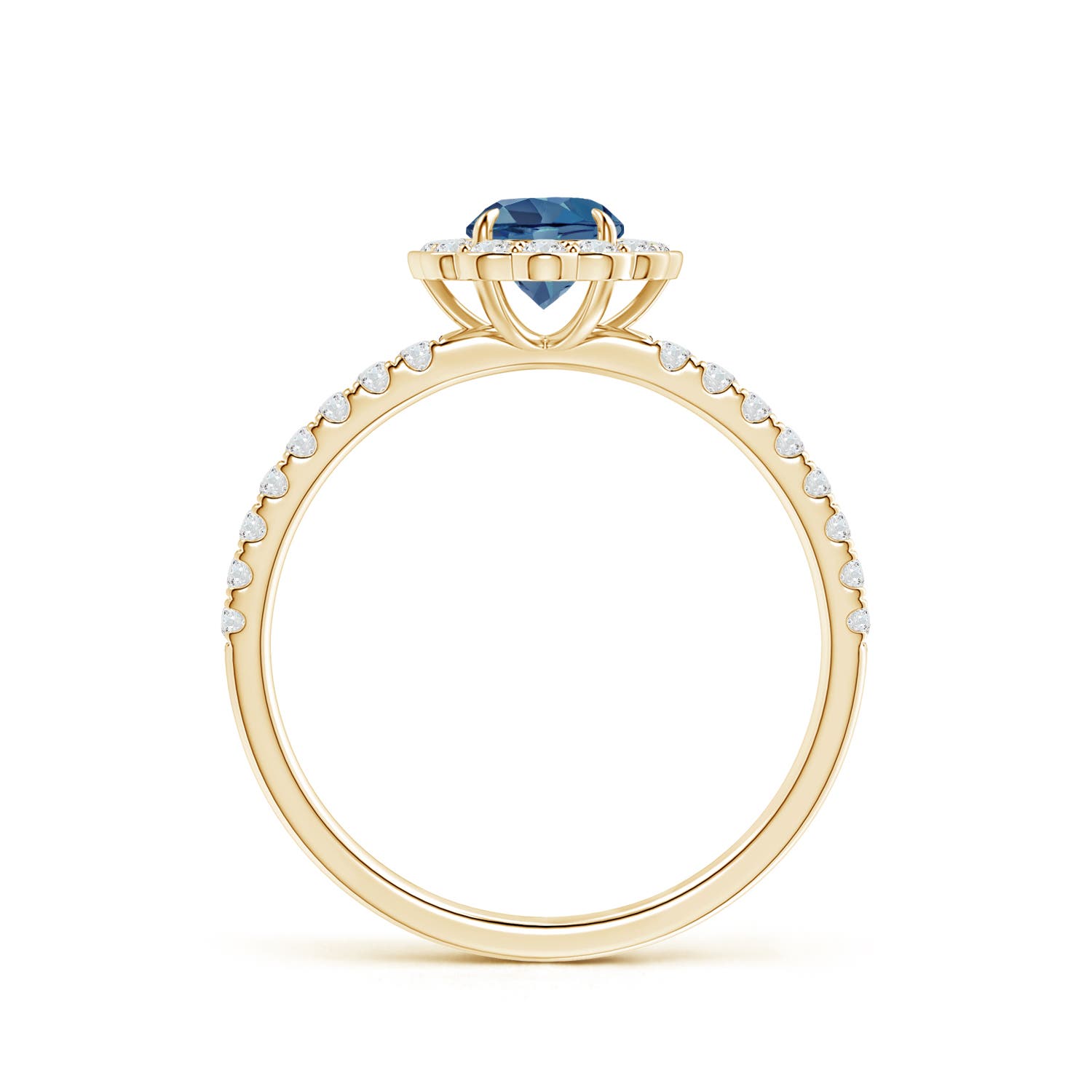 A - London Blue Topaz / 0.9 CT / 14 KT Yellow Gold