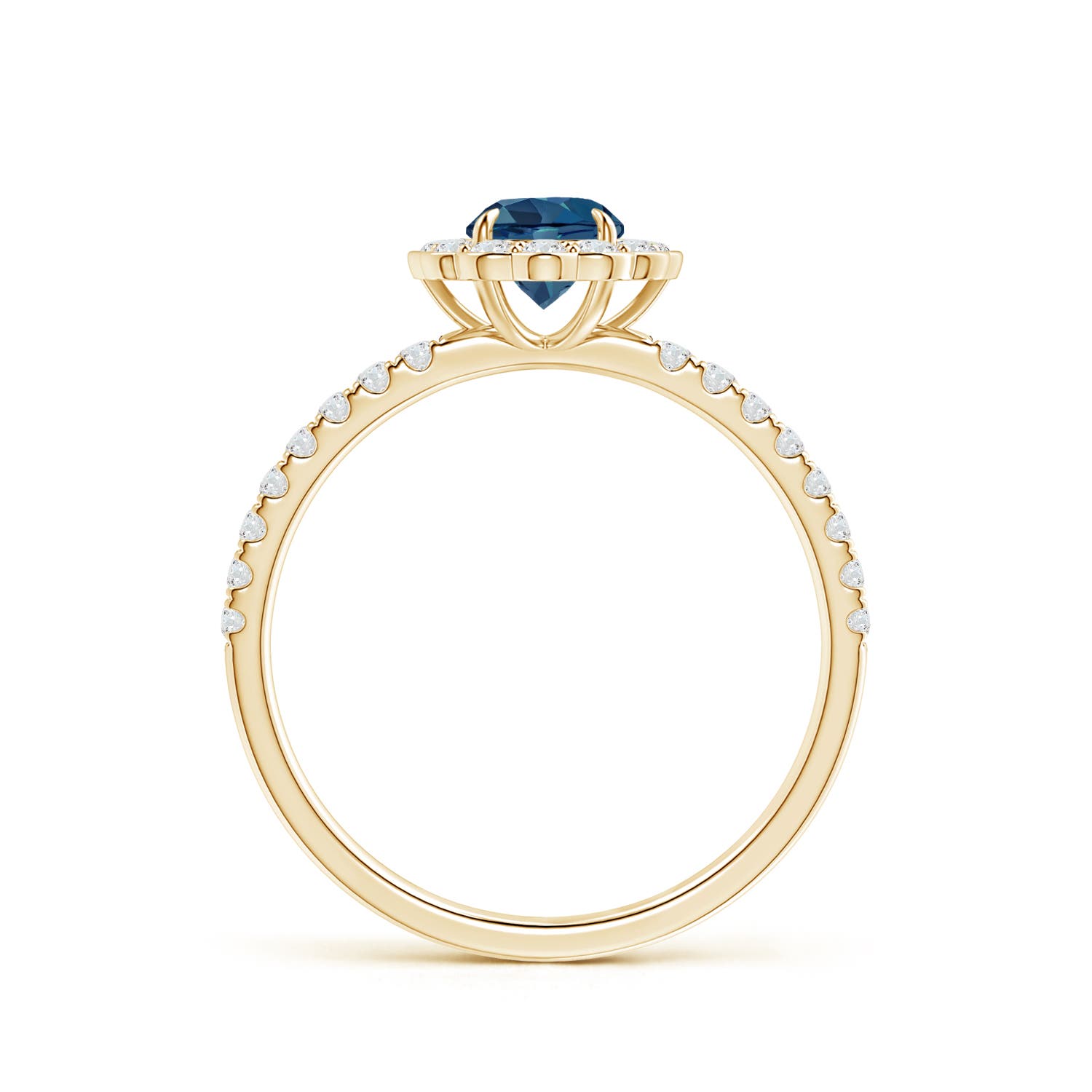 AA - London Blue Topaz / 0.9 CT / 14 KT Yellow Gold