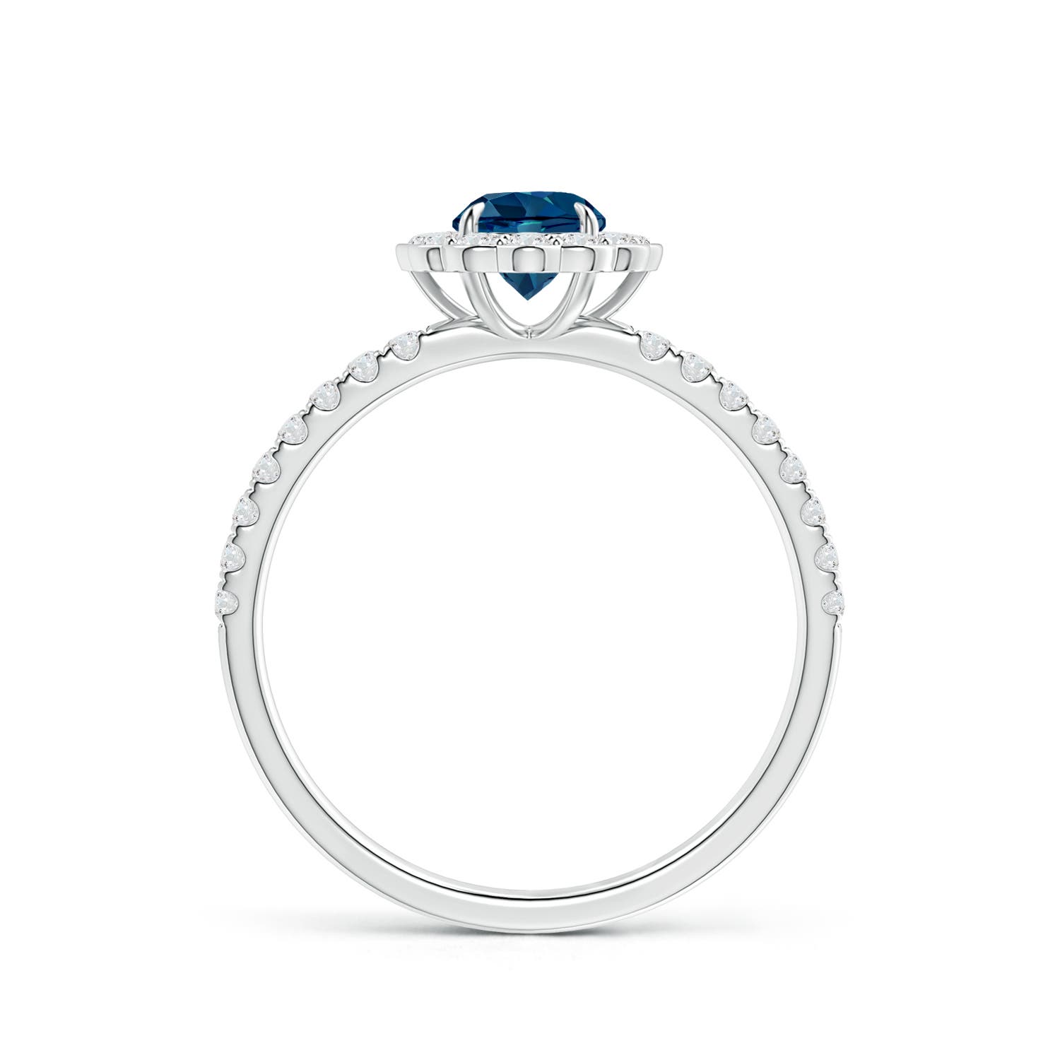 AAAA - London Blue Topaz / 0.9 CT / 14 KT White Gold