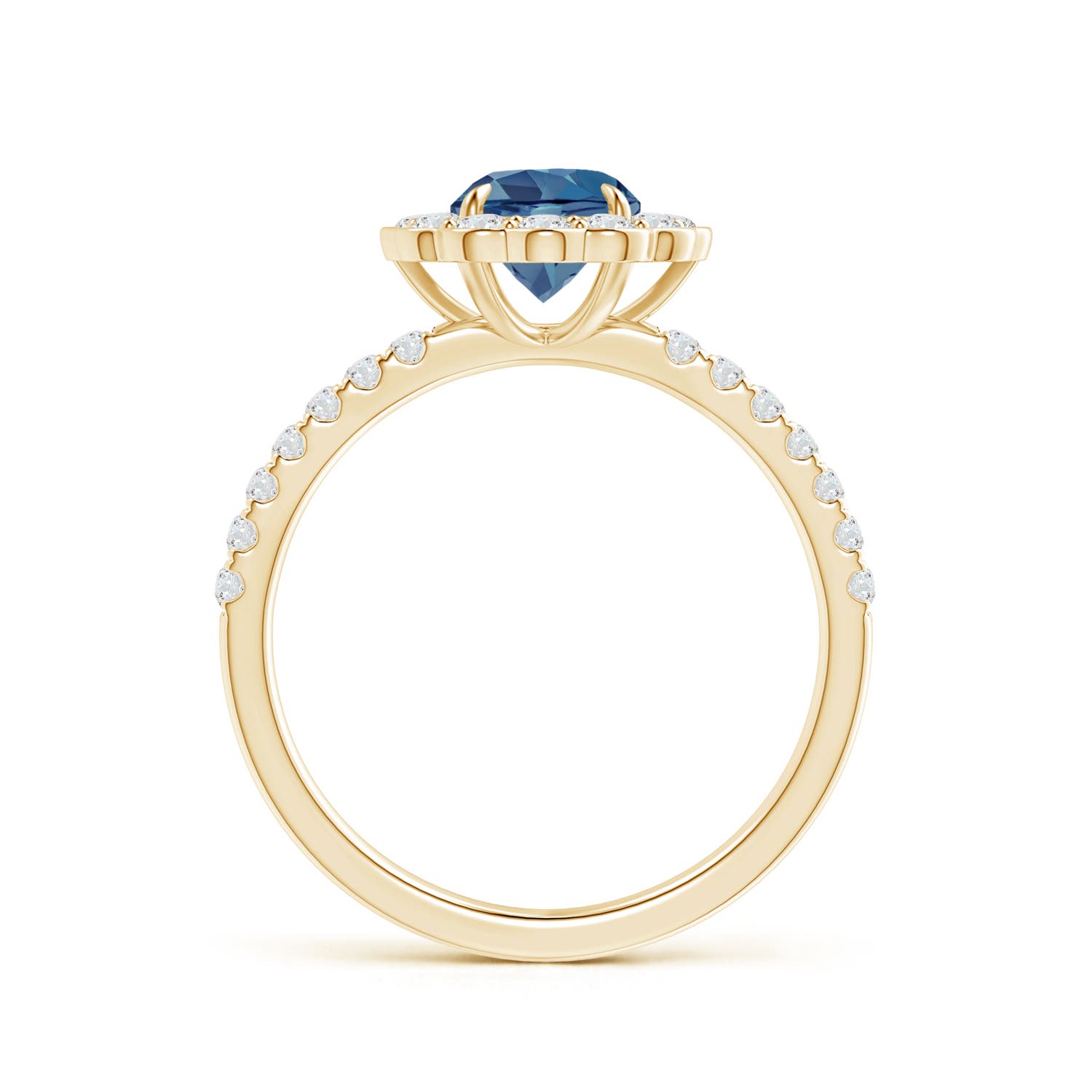 A - London Blue Topaz / 1.47 CT / 14 KT Yellow Gold