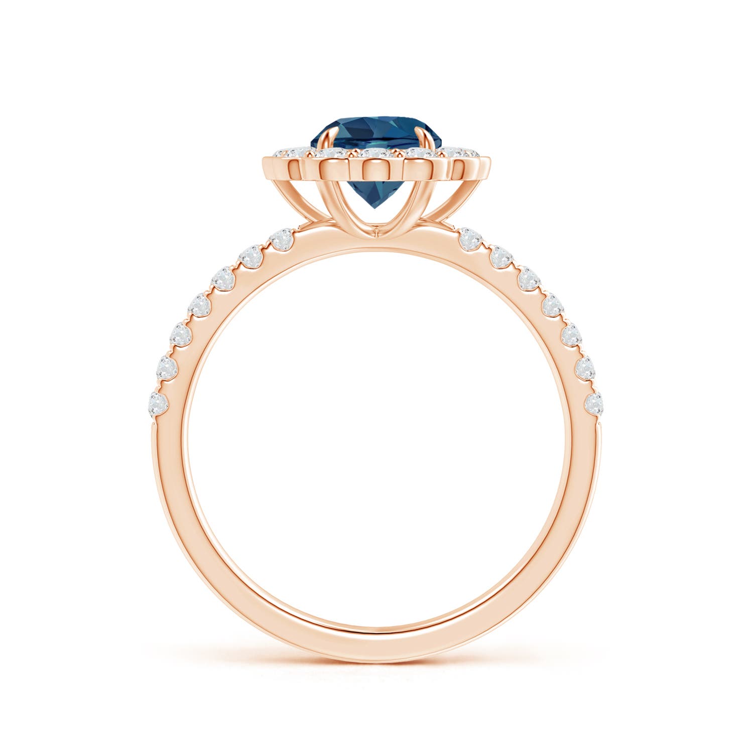 AA - London Blue Topaz / 1.47 CT / 14 KT Rose Gold