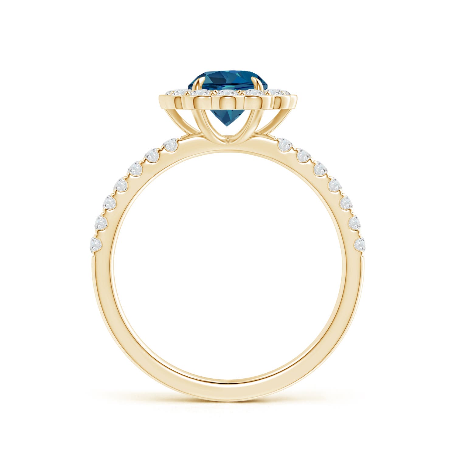 AAA - London Blue Topaz / 1.47 CT / 14 KT Yellow Gold