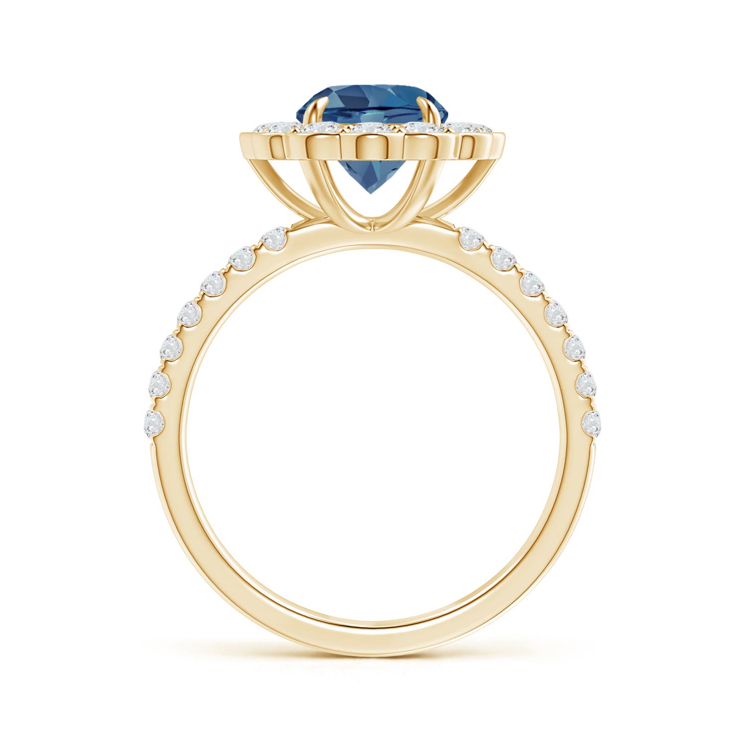 A - London Blue Topaz / 2.21 CT / 14 KT Yellow Gold