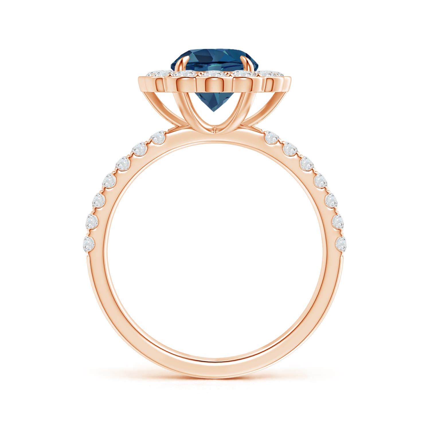 AA - London Blue Topaz / 2.21 CT / 14 KT Rose Gold