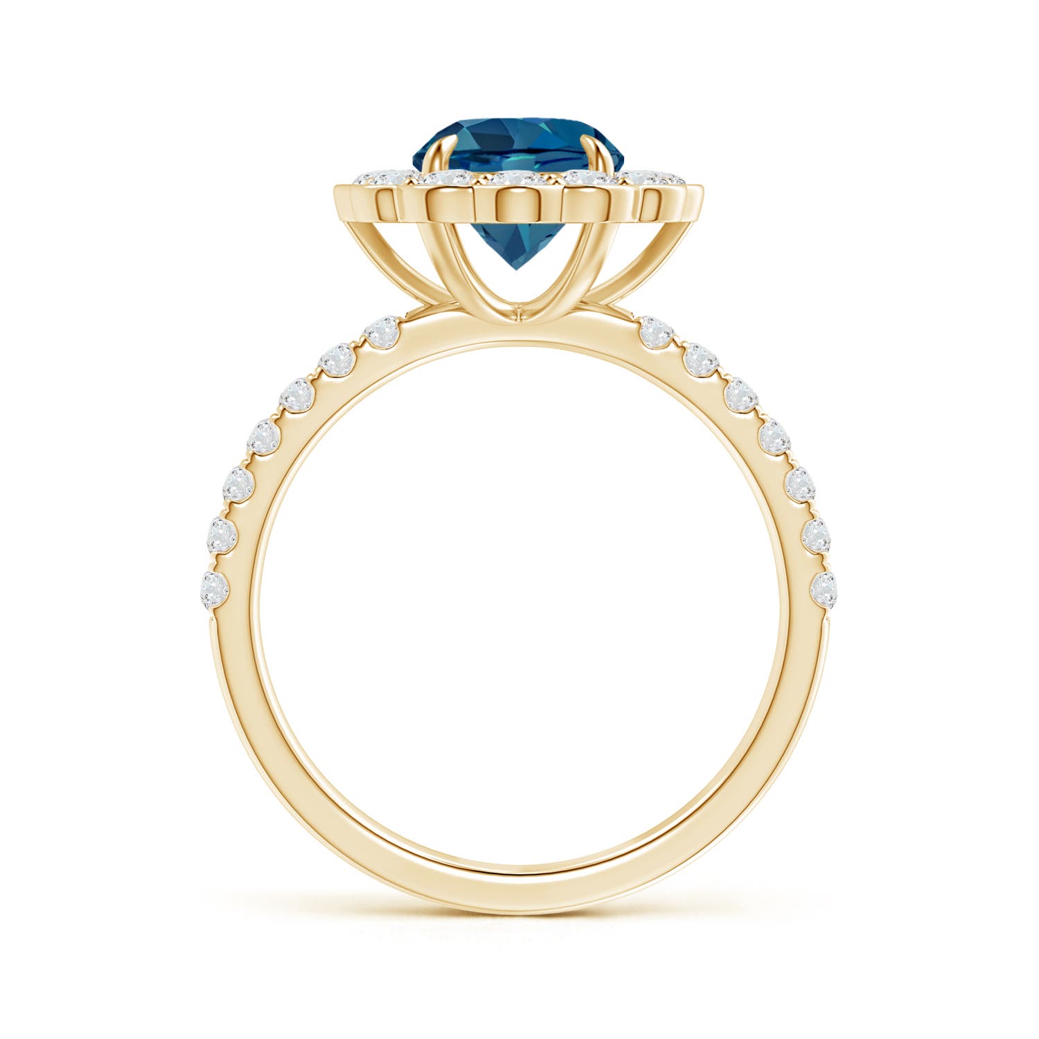 AAA - London Blue Topaz / 2.21 CT / 14 KT Yellow Gold