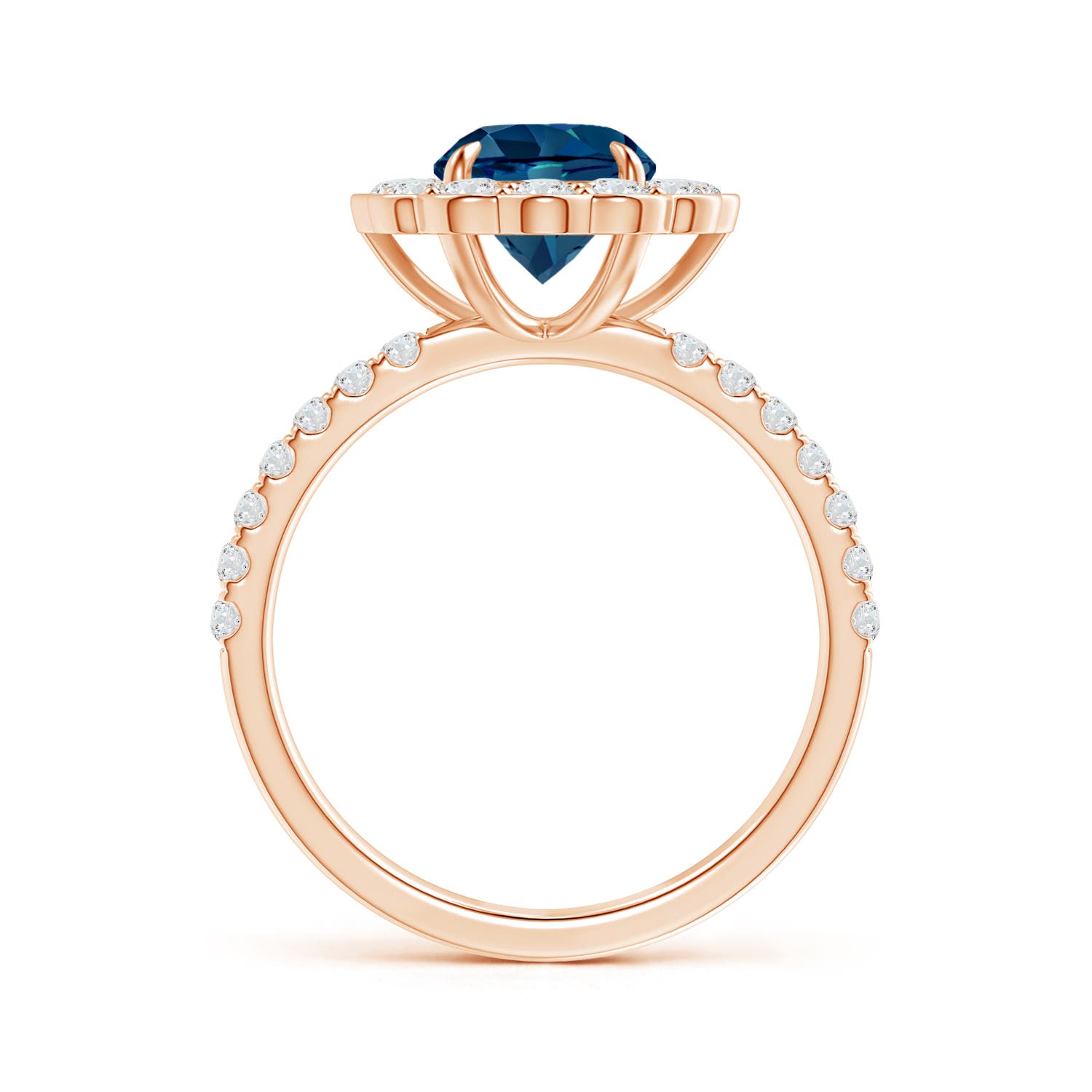 AAAA - London Blue Topaz / 2.21 CT / 14 KT Rose Gold