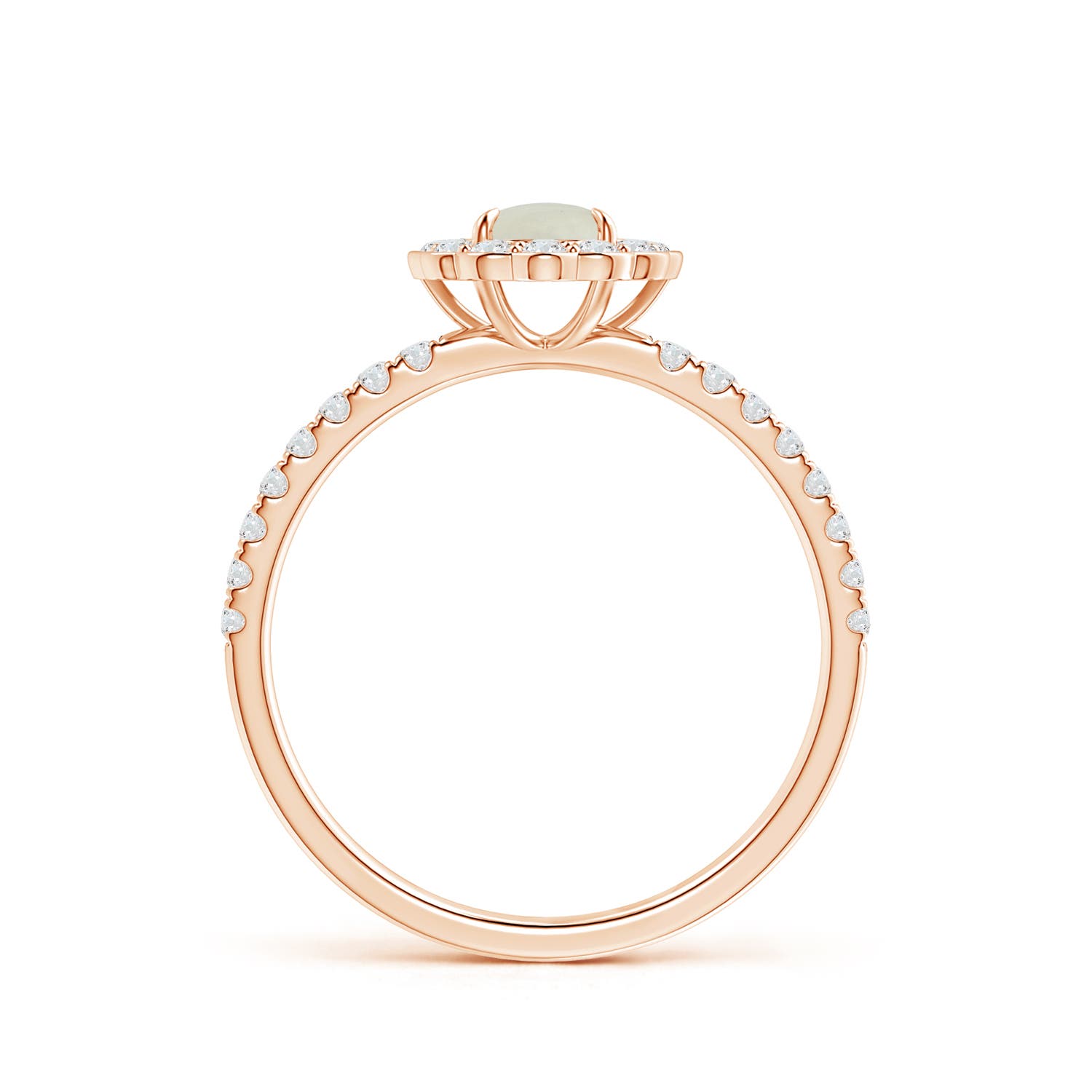 AA - Moonstone / 0.75 CT / 14 KT Rose Gold