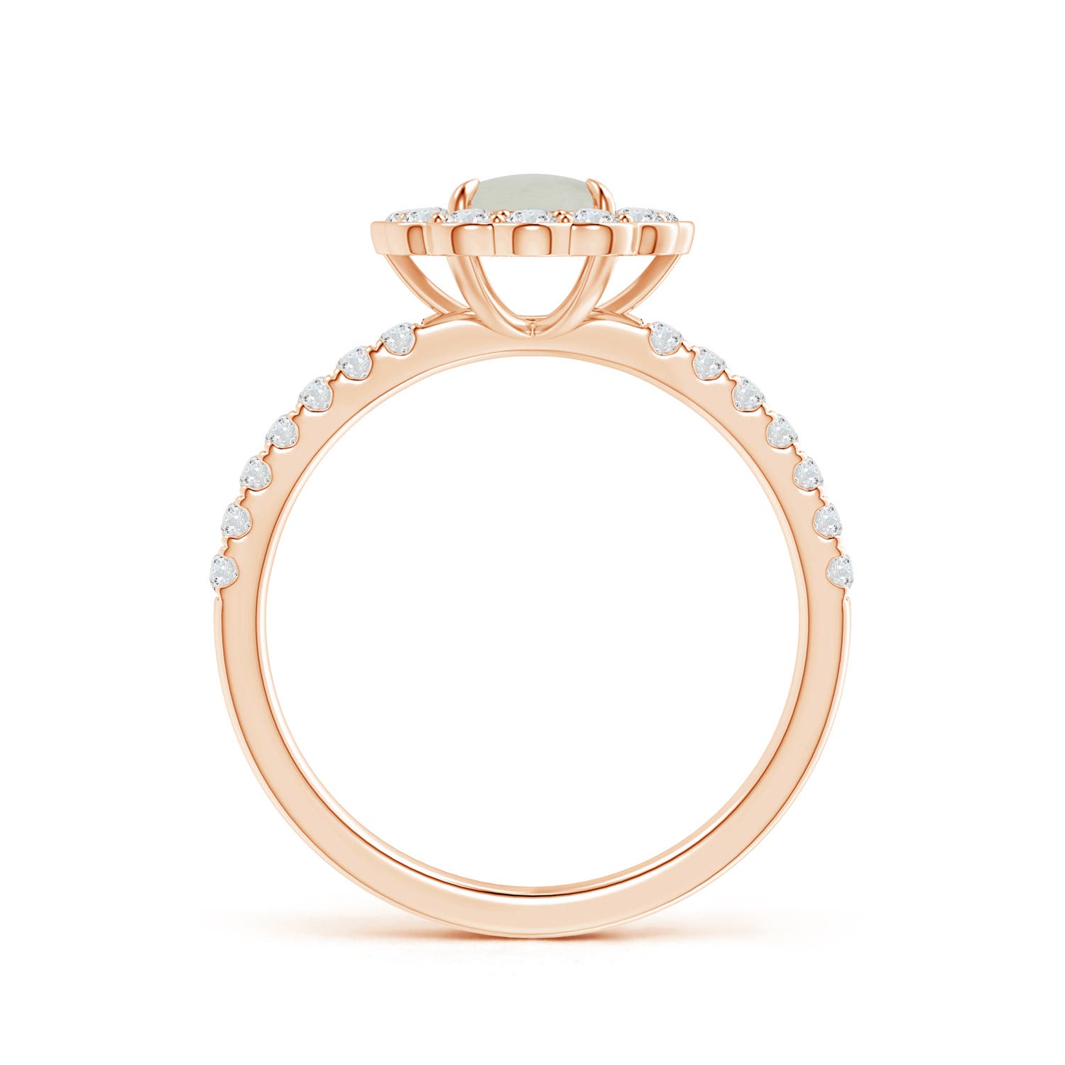 A - Moonstone / 1.32 CT / 14 KT Rose Gold