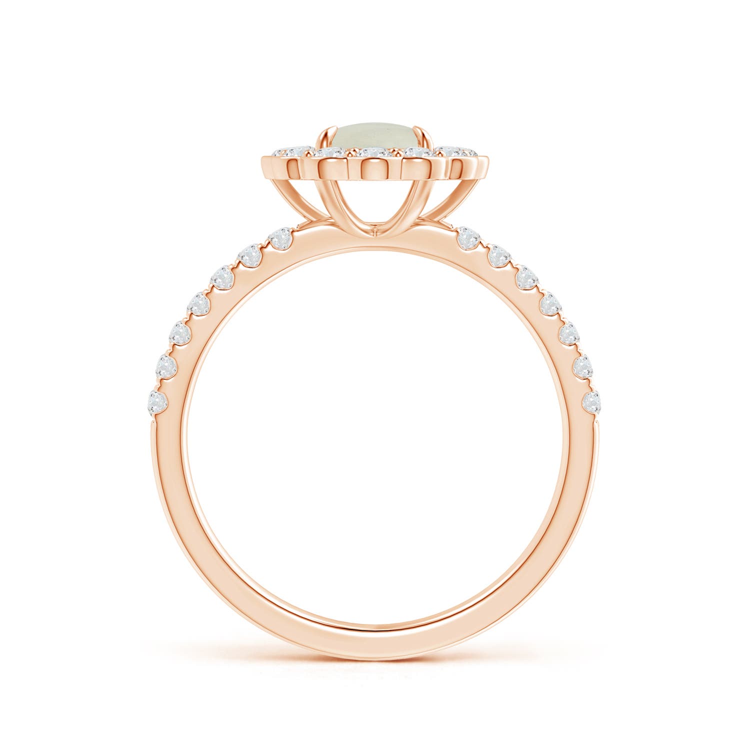 AA - Moonstone / 1.32 CT / 14 KT Rose Gold