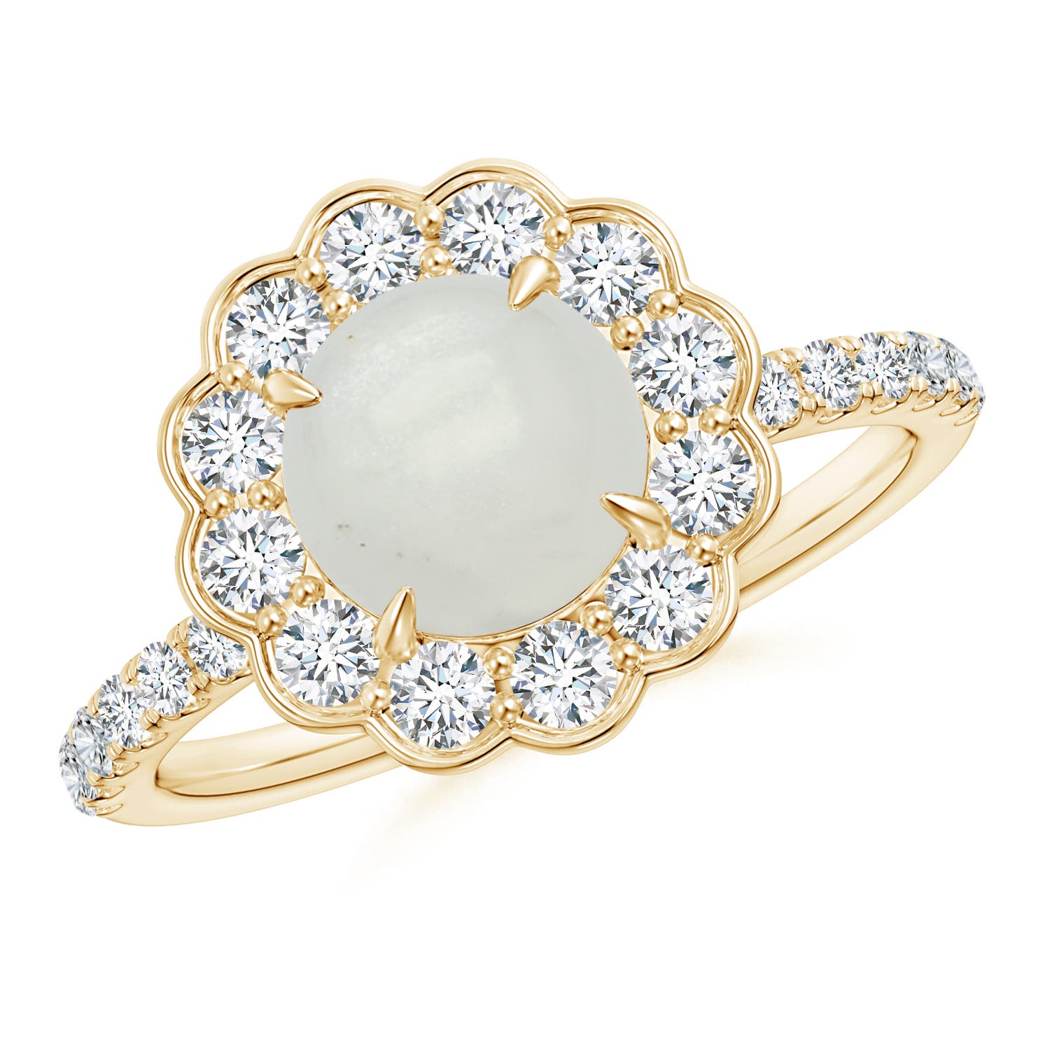 A - Moonstone / 1.91 CT / 14 KT Yellow Gold