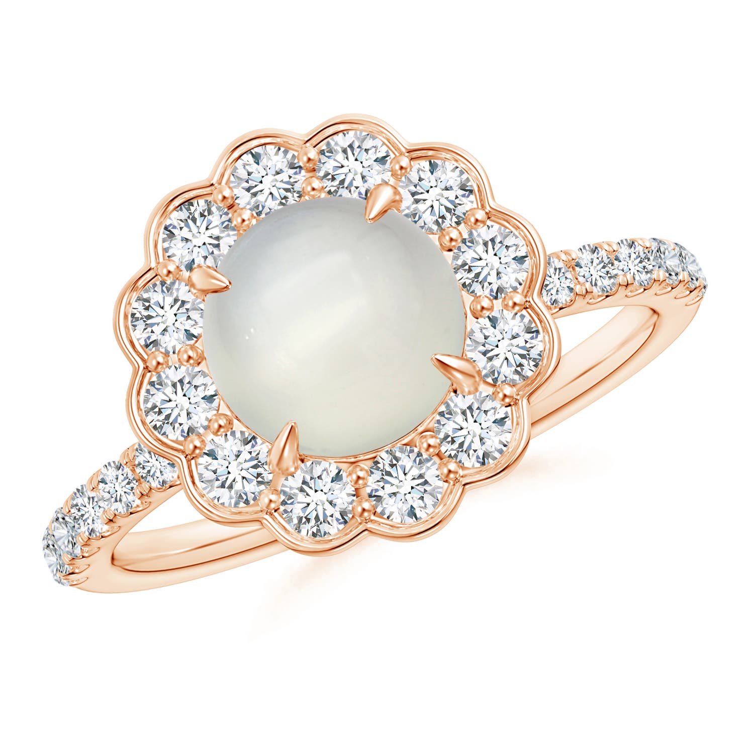 AAA - Moonstone / 1.91 CT / 14 KT Rose Gold