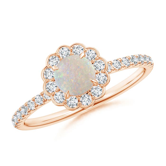 AA - Opal / 0.63 CT / 14 KT Rose Gold