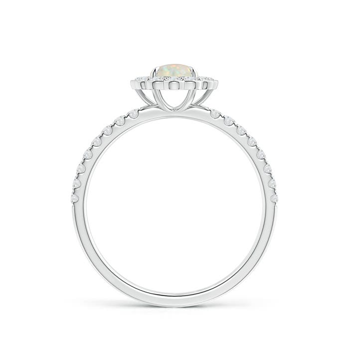 AAA - Opal / 0.63 CT / 14 KT White Gold