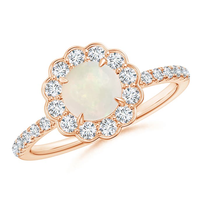 A - Opal / 1.02 CT / 14 KT Rose Gold