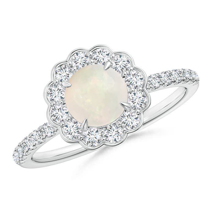 A - Opal / 1.02 CT / 14 KT White Gold