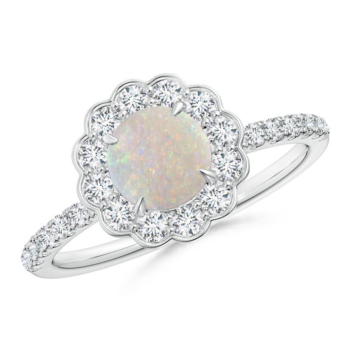 AA - Opal / 1.02 CT / 14 KT White Gold