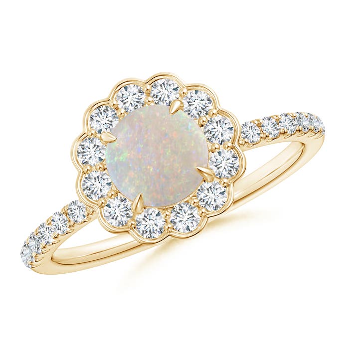 AA - Opal / 1.02 CT / 14 KT Yellow Gold