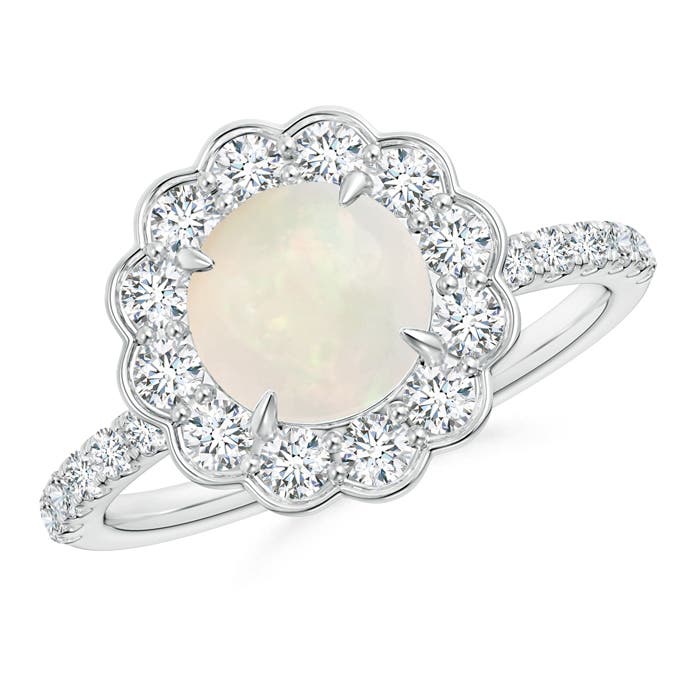 A - Opal / 1.41 CT / 14 KT White Gold