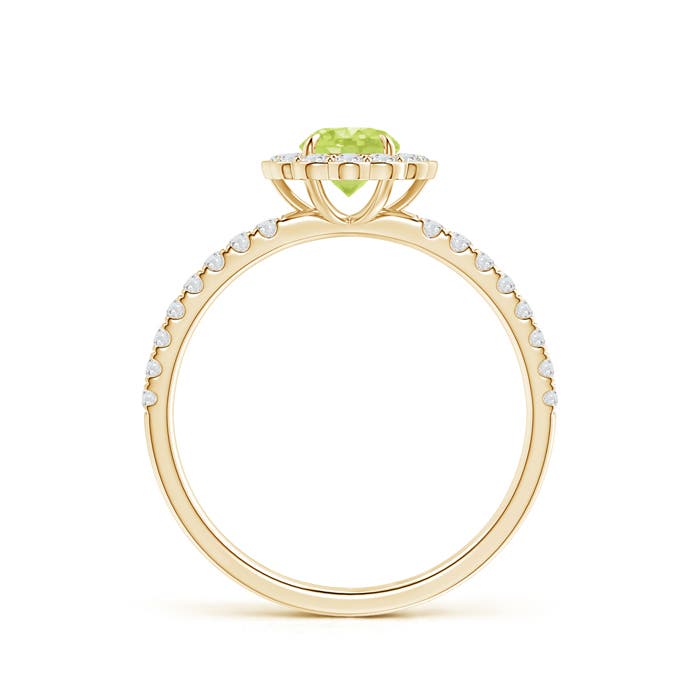 A - Peridot / 0.85 CT / 14 KT Yellow Gold