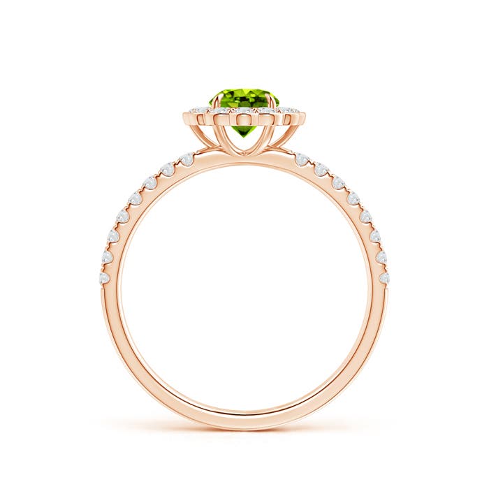 AAAA - Peridot / 0.85 CT / 14 KT Rose Gold