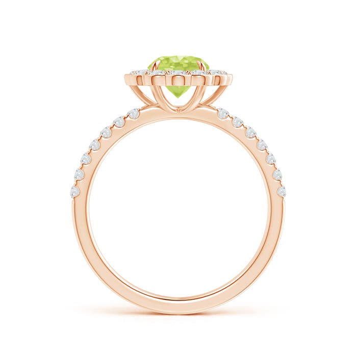 A - Peridot / 1.47 CT / 14 KT Rose Gold