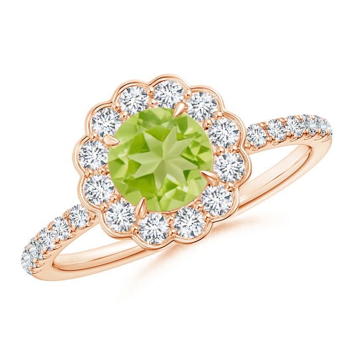 AA - Peridot / 1.47 CT / 14 KT Rose Gold