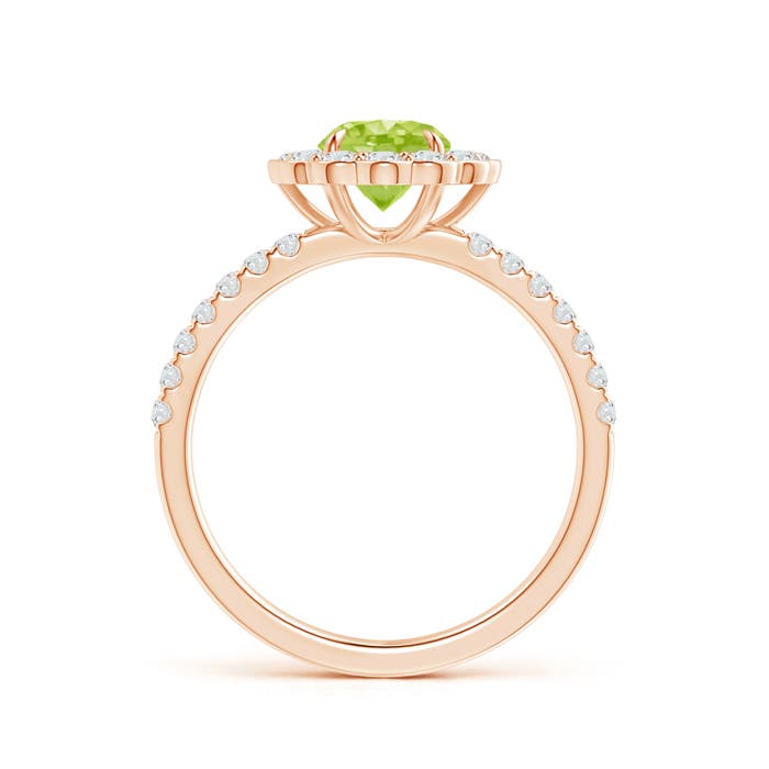 AA - Peridot / 1.47 CT / 14 KT Rose Gold