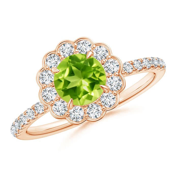 AAA - Peridot / 1.47 CT / 14 KT Rose Gold