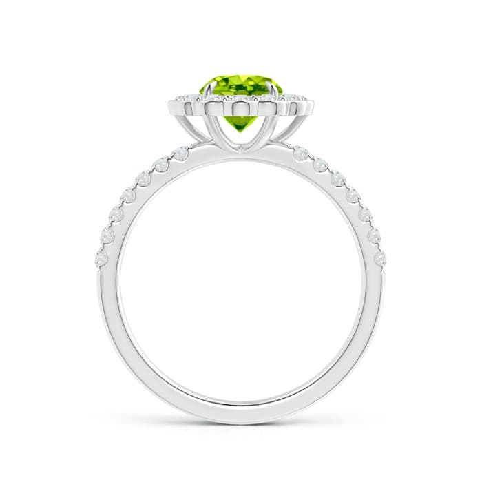 AAA - Peridot / 1.47 CT / 14 KT White Gold