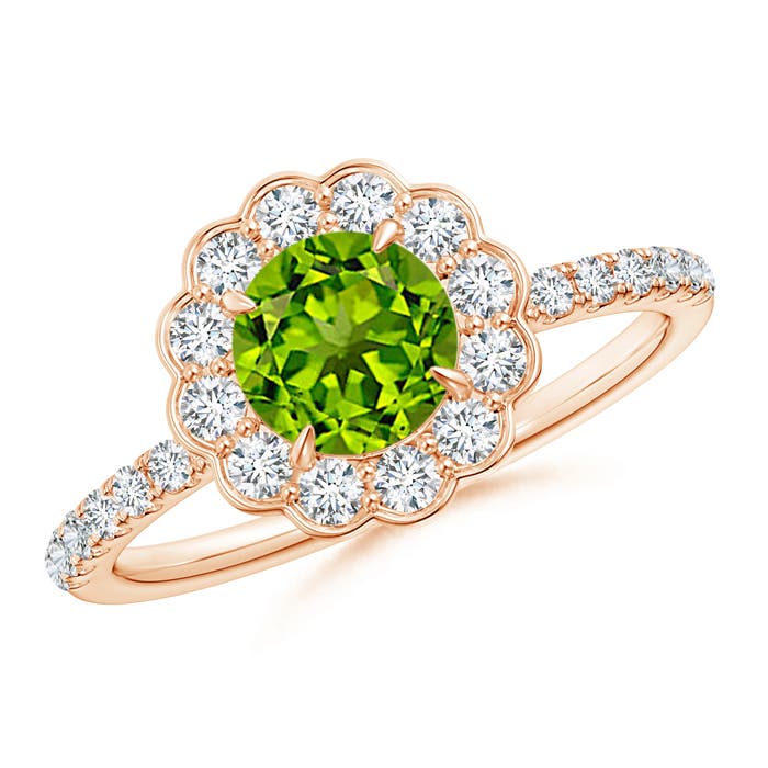 AAAA - Peridot / 1.47 CT / 14 KT Rose Gold