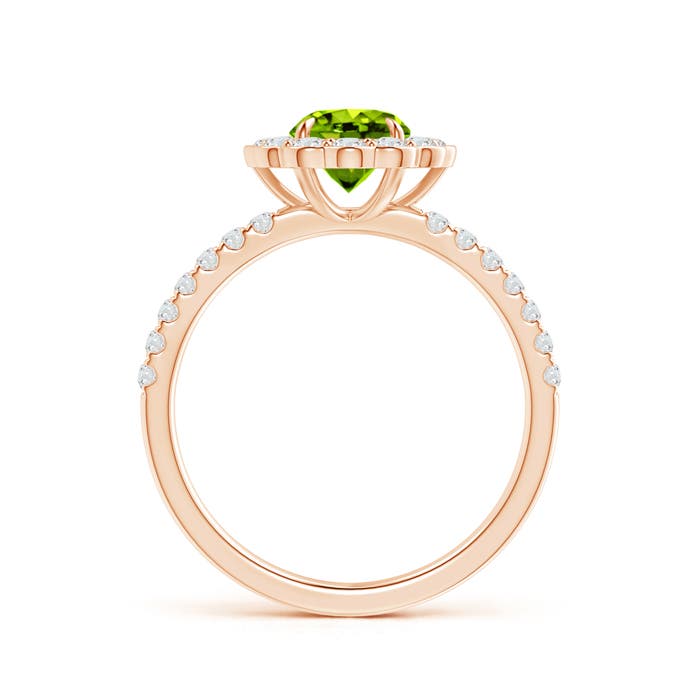 AAAA - Peridot / 1.47 CT / 14 KT Rose Gold