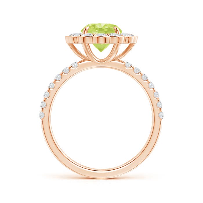 A - Peridot / 2.06 CT / 14 KT Rose Gold